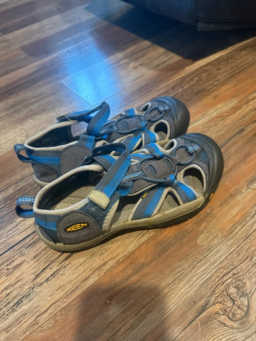 Keen Kids Blue and Gray Closed-Toe Outdoor Sandals